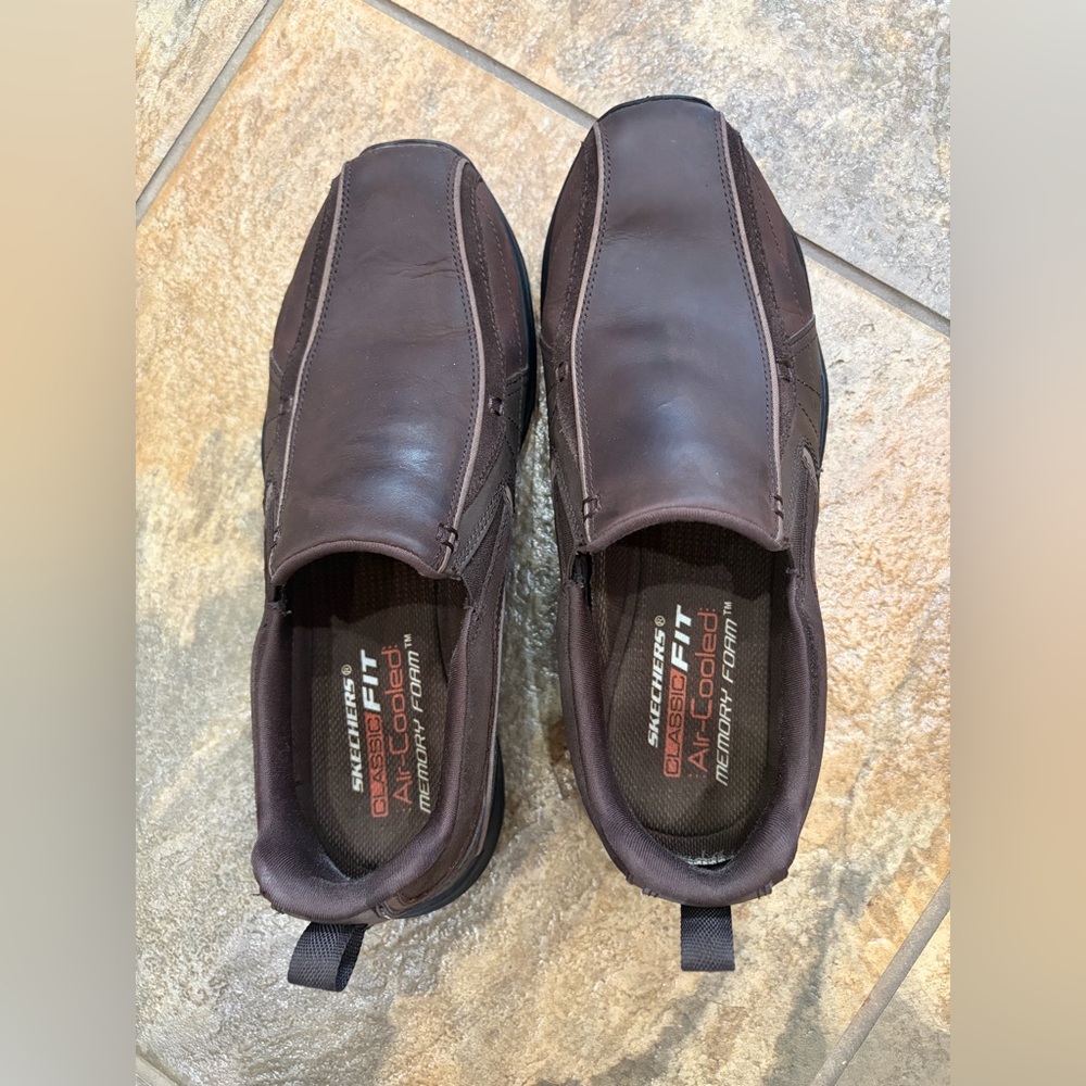 Skechers Men's Dark Brown Slip-On Loafers